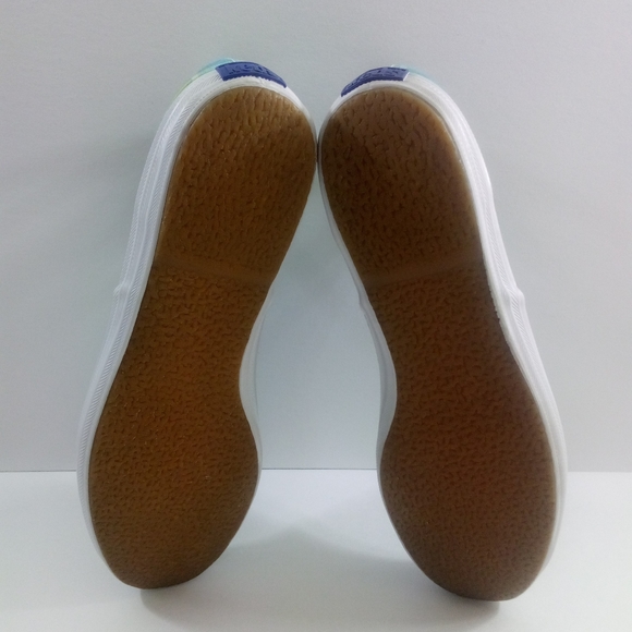 Keds Original Women 8 Lace Up Plaid Blue Green Canvas Casual Shoes WF12238M - Picture 7 of 8